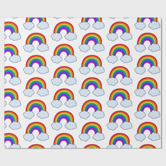 Cute Rainbow Cadeaupapier (Vlak)