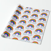 Cute Rainbow Cadeaupapier (Uitgerold)