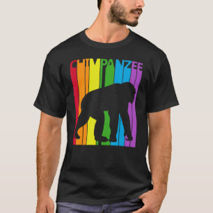 Cute Rainbow Chimpanzee-dier T-shirt
