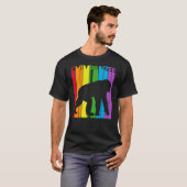 Cute Rainbow Chimpanzee-dier T-shirt (Voorkant volledig)