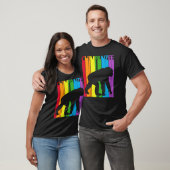 Cute Rainbow Chimpanzee-dier T-shirt (Unisex)