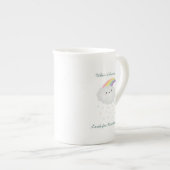 Cute Rainbow Cloud Rain Inspirerend Quote Gezegde Porselein Kop (Voorkant rechts)