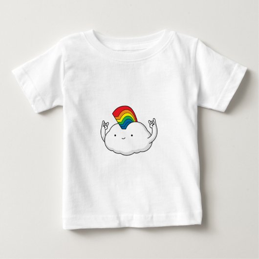 Cute Rainbow Cloud Rave Cartoon (Voorkant)