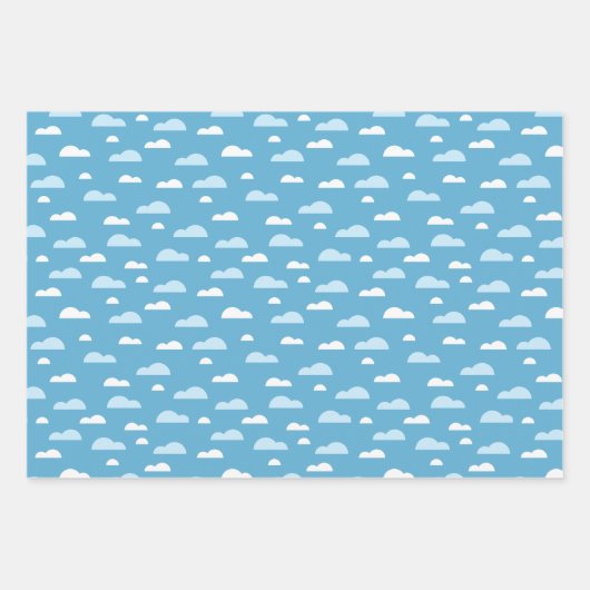 Cute Rainbow Clouds and Sunshine Inpakpapier Vel (Voorkant)