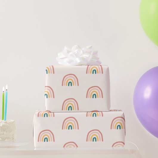 Cute Rainbow Colorful Cadeaupapier (Feestgeschenken)
