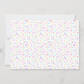 Cute Rainbow Cupcake Foto 5e verjaardag Kaart (Achterkant)