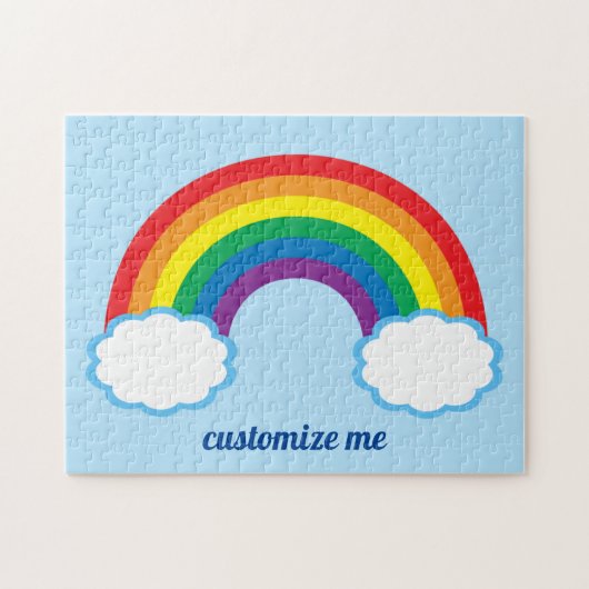 Cute Rainbow Custom Legpuzzel (Horizontaal)