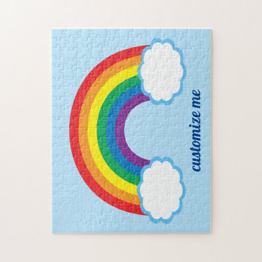Cute Rainbow Custom Legpuzzel (Verticaal)