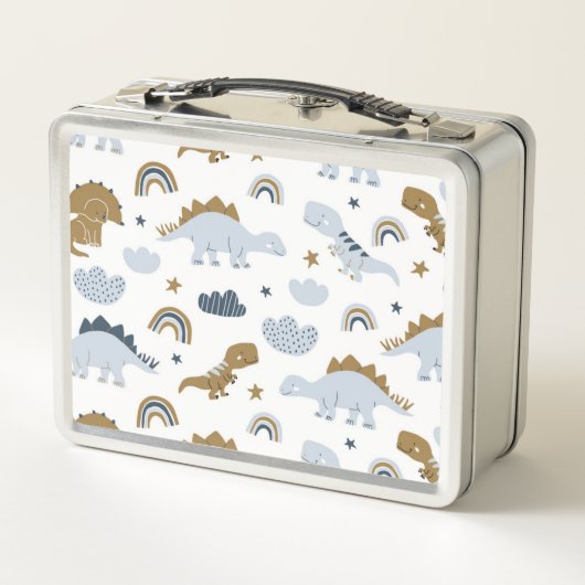 Cute Rainbow Dinosaur Pattern (Achterkant)