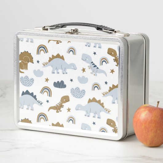 Cute Rainbow Dinosaur Pattern (In situ)