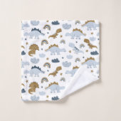 Cute Rainbow Dinosaur Pattern Bad Handdoek (Wasdoekje)