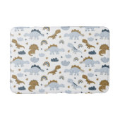 Cute Rainbow Dinosaur Pattern Badmat (Voorkant)