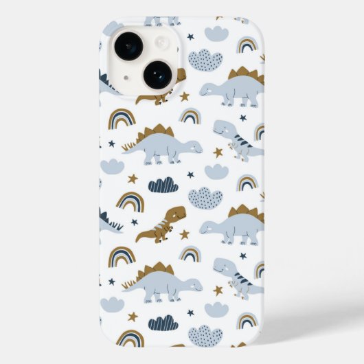 Cute Rainbow Dinosaur Pattern Case-Mate iPhone Case (Achterkant)