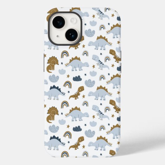 Cute Rainbow Dinosaur Pattern Case-Mate iPhone Case (Achterkant)