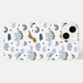 Cute Rainbow Dinosaur Pattern Case-Mate iPhone Case (Achterkant (horizontaal))