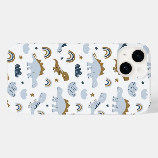 Cute Rainbow Dinosaur Pattern Case-Mate iPhone Case (Achterkant (horizontaal))