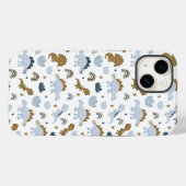 Cute Rainbow Dinosaur Pattern Case-Mate iPhone Case (Achterkant (horizontaal))