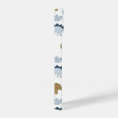 Cute Rainbow Dinosaur Pattern iPhone Hoesje (Rechterkant)