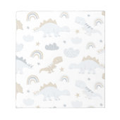 Cute Rainbow Dinosaur Pattern Notitieblok (Voorkant)