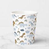Cute Rainbow Dinosaur Pattern Papieren Bekers (Links)