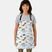 Cute Rainbow Dinosaur Pattern Schort (Insitu)