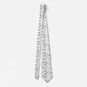 Cute Rainbow Dinosaur Pattern Stropdas (Achterkant)