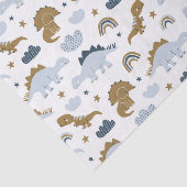 Cute Rainbow Dinosaur Pattern Tissuepapier (Detail)