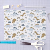 Cute Rainbow Dinosaur Pattern Tissuepapier (Craft)