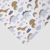 Cute Rainbow Dinosaur Pattern Tissuepapier (Detail)