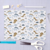 Cute Rainbow Dinosaur Pattern Tissuepapier (Craft)