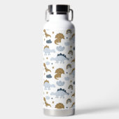 Cute Rainbow Dinosaur Pattern Waterfles (Voorkant)