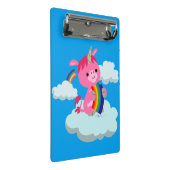 Cute Rainbow Eating Cartoon Unicorn Mini Clipboard Mini Klembord (Schuin)