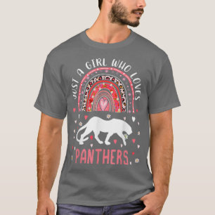 Cute Rainbow, een meisje dat van Panthers Leopar h T-shirt