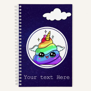 Cute Rainbow Emoji Poop Journal Notitieboek