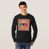 Cute Rainbow Eye Illustration Colorful Tears Uniqu T-shirt (Voorkant volledig)