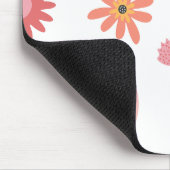 Cute Rainbow & Floral Pastel Pattern Muismat (Hoek)