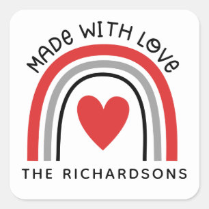 Cute Rainbow gemaakt met label voor liefdesbakken