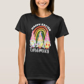 Cute Rainbow Gnome Easter Bunny Gnomes Eggs T-shirt (Voorkant)