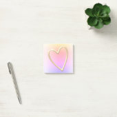 Cute Rainbow Gold Love Heart Post-it® Notes (Kantoor)
