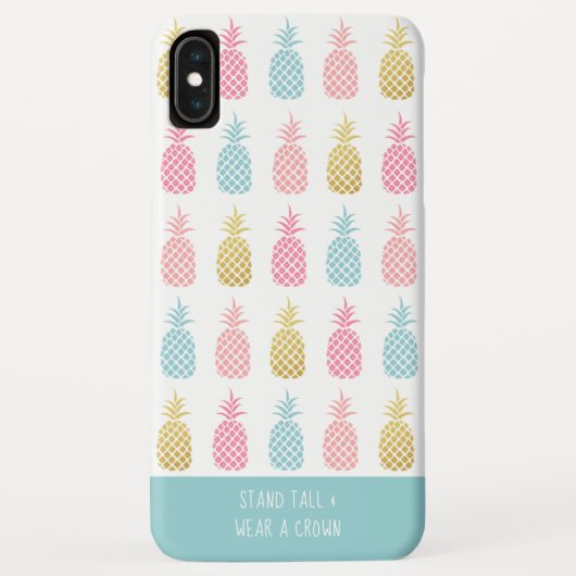 Cute Rainbow & Gold Pattern is een ananananas Case-Mate iPhone Case (Achterkant)