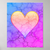 Cute Rainbow Heart Poster (Voorkant)