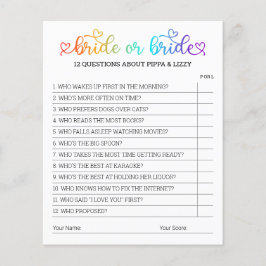 Cute Rainbow Heart Script Bride of Bride Game