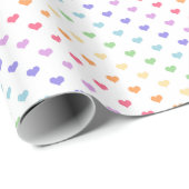 Cute Rainbow Hearts Cadeaupapier (Rol Hoek)