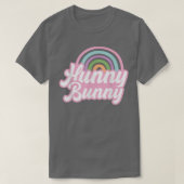 Cute Rainbow Hunny Bunny Eggs Happy Easter Vibes T-shirt (Design voorkant)
