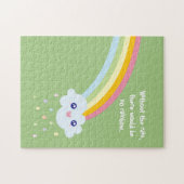 Cute Rainbow Inspirerend en Motivatie Citaat Legpuzzel (Horizontaal)