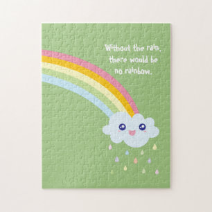 Cute Rainbow Inspirerend en Motivatie Citaat Legpuzzel