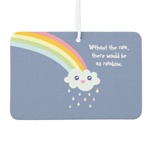 Cute Rainbow Inspirerend en Motivatie Citaat Luchtverfrisser (Voorkant)