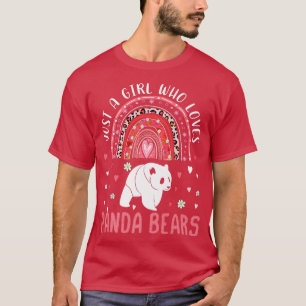 Cute Rainbow is een meisje dat van Panda Beren Leo T-shirt