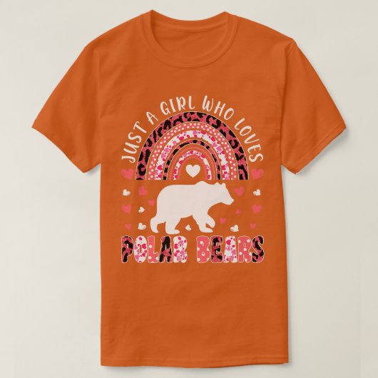 Cute Rainbow is een meisje dat van Polaire Beren L T-shirt (Design voorkant)