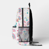 Cute Rainbow Kids Bag for Back to School Girls Bedrukte Rugzak (Rechts)